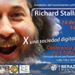 Richard Stallman en Buenos Aires, Argentina (Berazategui)
